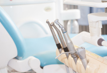 Dental, dental instruments in the dental lab. dental unit.