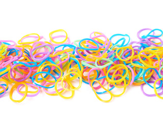 Surface covered with multiple loom bands