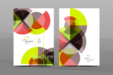 Design of annual report cover brochure