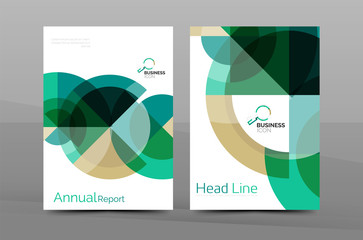 Design of annual report cover brochure