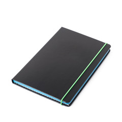 Black note book isolated
