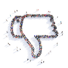 people Dislike shape 3d