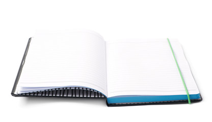 Black note book isolated
