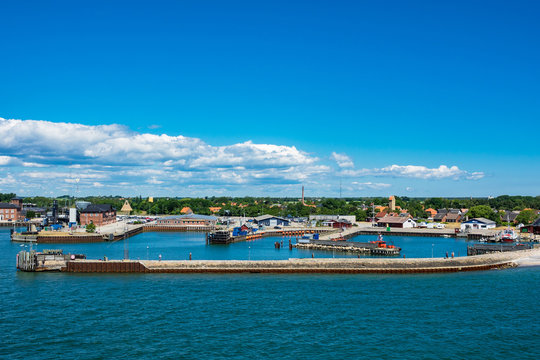 Blick auf den Hafen von Gedser in D&auml;nemark