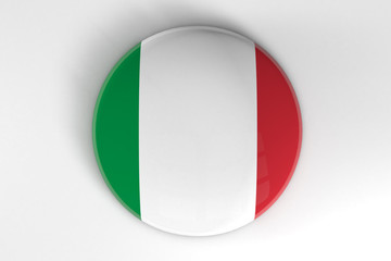 Italy flag badge button