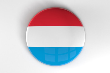Luxembourg flag button badge