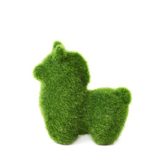 Llama toy Easter decoration isolated