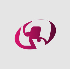 Q Letter Logo Design. Vector logo with letter creative concept
