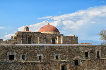 Fototapeta na wymiar View to the Convento de Cuilapam in Oaxaca