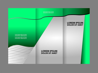 Tri-fold Brochure and Catalog Vector Design Template
