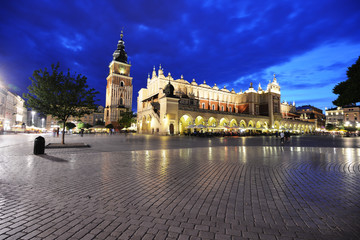 Obraz premium town square at night