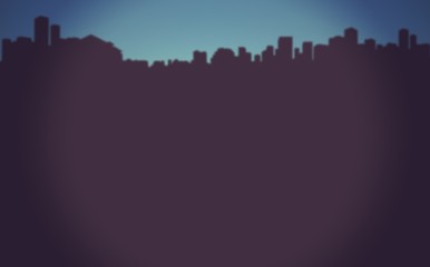 Composite image of silhouette cityscape