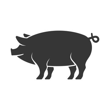 Pig Icon. Vector