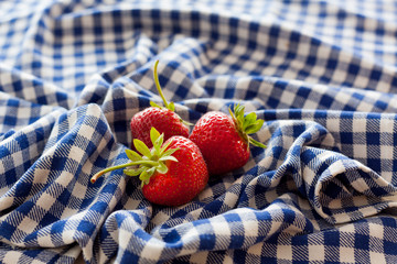 Strawberries on Cloth
