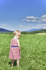 Child in the meadow