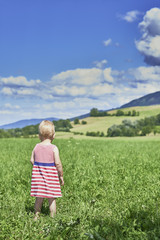 Child in the meadow