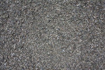 Grey gravel texture, background gravel