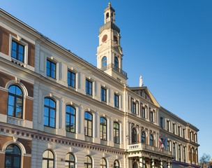 Fototapeta na wymiar Main Building of the Riga City Hall