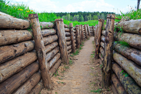 Wooden Trench from World War II