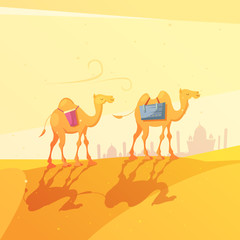 Ramadan Camel Illustration
