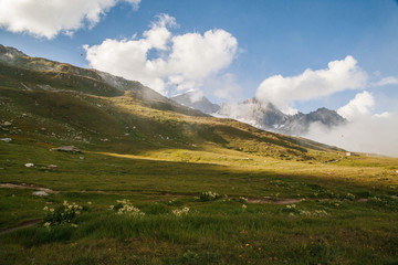 Fototapeta na wymiar mountain panorama, switzerland