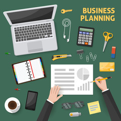 Desktop Top View Composition