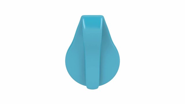 Clip-on activity tracker spin on white background