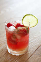 Strawberry Lime Soda