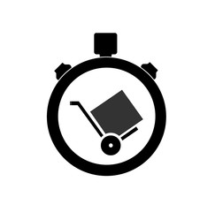Chariot de livraison dans un chronomètre