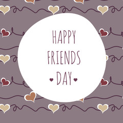vector illustration greeting on friendship day