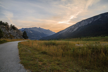 French Alps, Vanoise mountains,sunrise