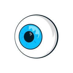 Eyes icon, cartoon style