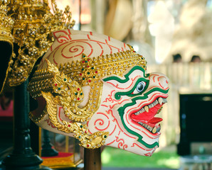 Mask characters of Ramayana / Hua Khon, Mask characters of Ramayana. 