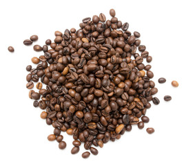 coffee beans on a white background