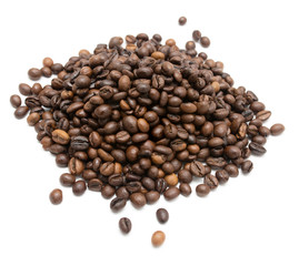 coffee beans on a white background