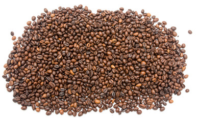 coffee beans on a white background