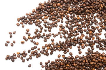 coffee beans on a white background