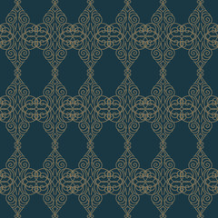 premium damask seamless elegant pattern background for decor
