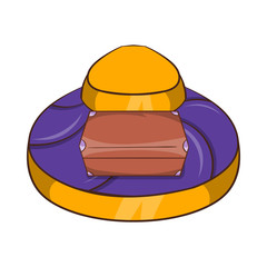 Baggage on conveyor belt at the airport icon