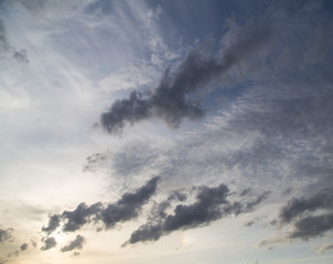 Obraz na płótnie Canvas beautiful clouds at sunset as background
