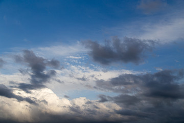 beautiful clouds against blue sky