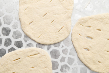 dough for cooking in the kitchen