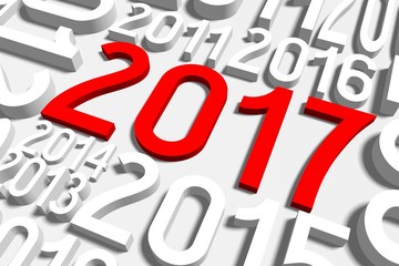 2017 New Year concept