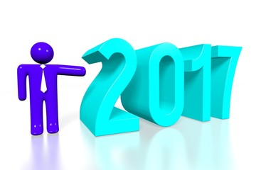 2017 New Year concept