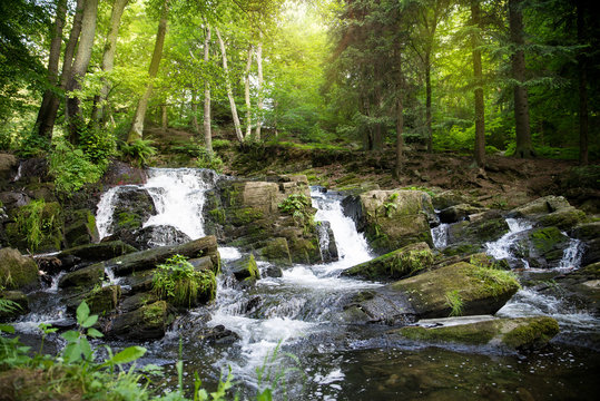 Wasserfall im Harz Selkewasserfall