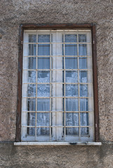 Window with iron bars