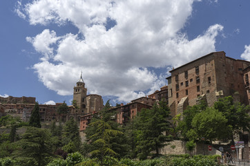Fototapeta na wymiar Hermosos pueblos de España, Albarracín en la provincia de Aragón