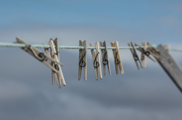 Washing Line in Rodebay, Disko Bay, West Greenland