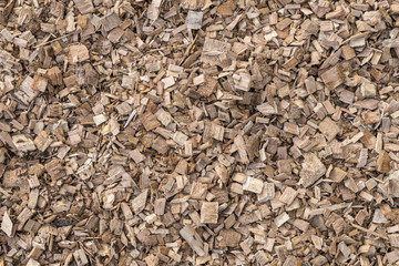 Texture of wood chips
