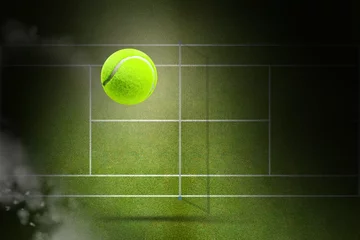  Composite image of tennis ball with a syringe © vectorfusionart